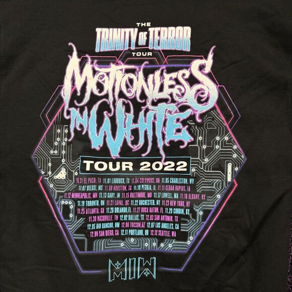 Motionless in White The Trinity of Terror Tour Band Hoodie S - Picture 4 of 4
